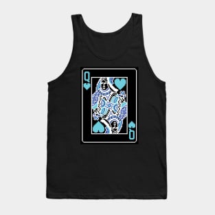 Queen of Hearts Pixel Art Bright Negative Mode Tank Top